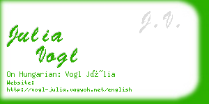 julia vogl business card